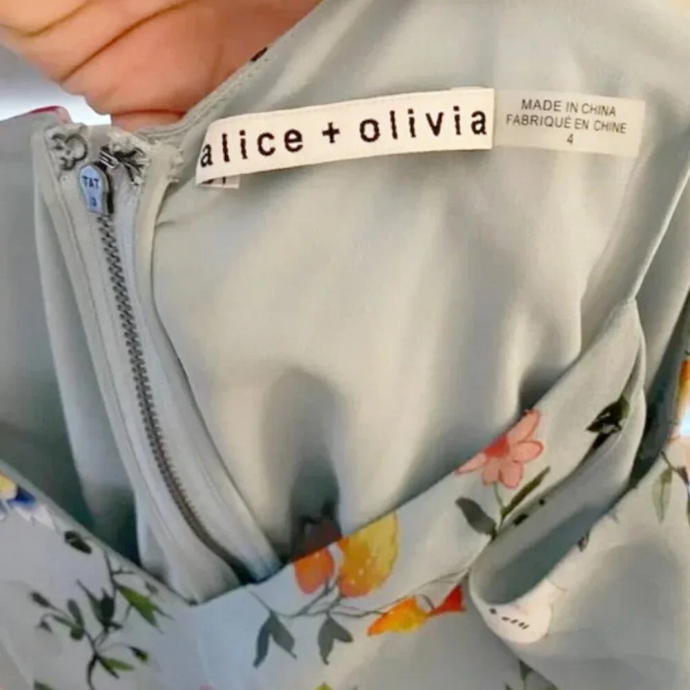 Alice + Olivia Mable Midi Wrap Dress - Picture 2 of 7